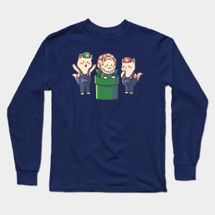 Italian Plumber Cats by Tobe Fonseca Long Sleeve T-Shirt